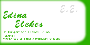 edina elekes business card